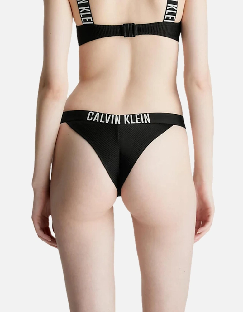 Ribbed Bikini Bottom K50K508696 Women - Black Beachwear