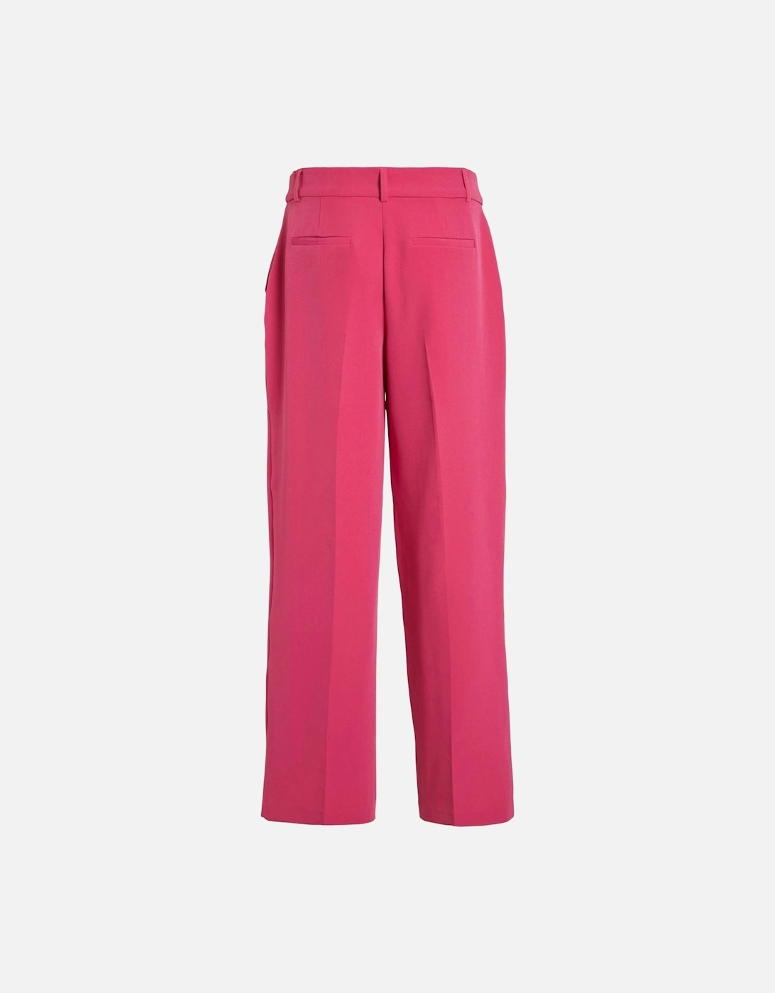 Wide Leg Cropped Pants Women - Fuchsia Trousers
