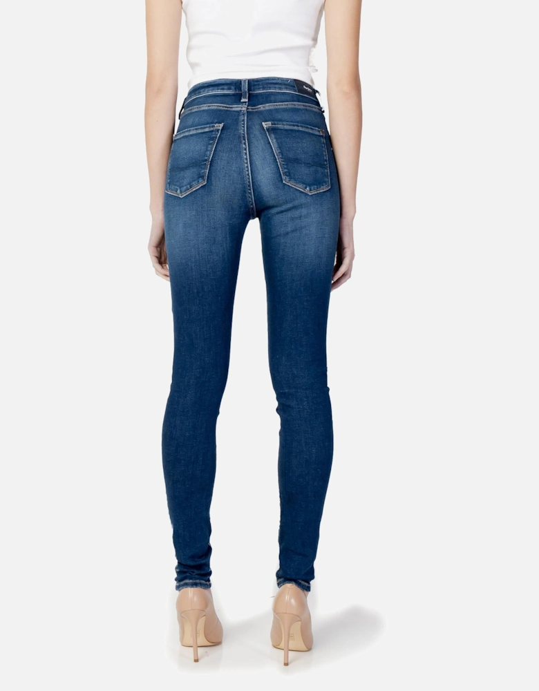 Lacy Skinny Jeans Women - Blue