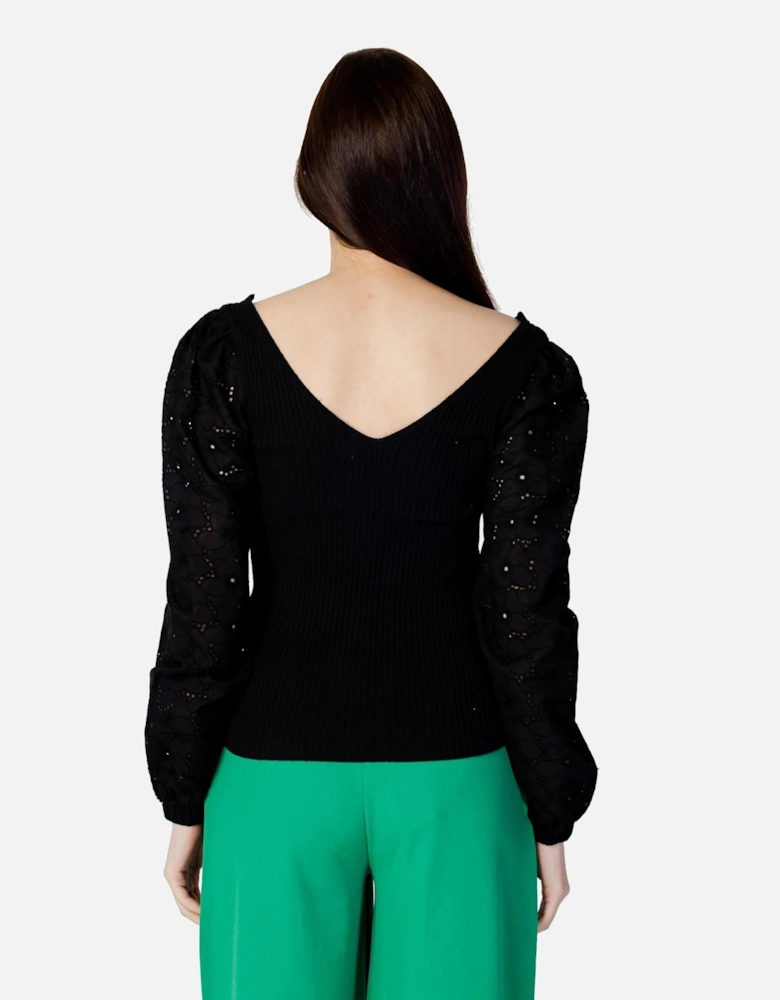 Onlrosa Life Knitted Jumper Black Women Knitwear