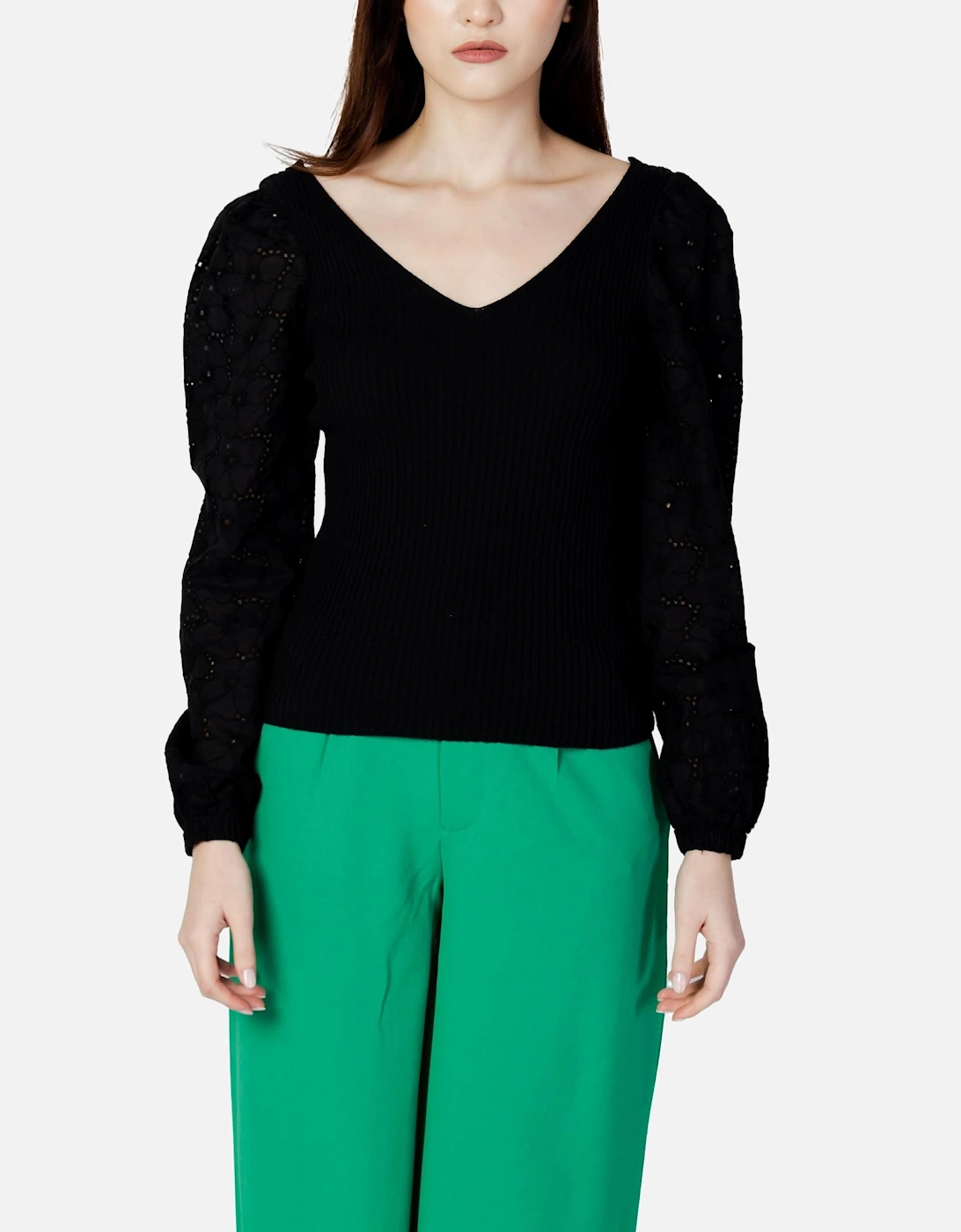 Onlrosa Life Knitted Jumper Black Women Knitwear, 3 of 2