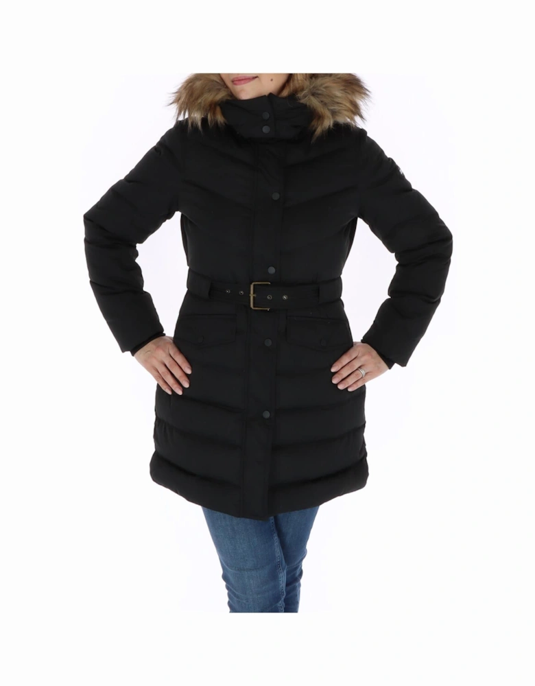 Belted Puffer Jacket PD008360 Women - Black Jackets