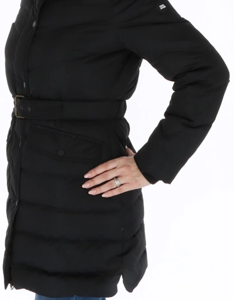 Belted Puffer Jacket PD008360 Women - Black Jackets