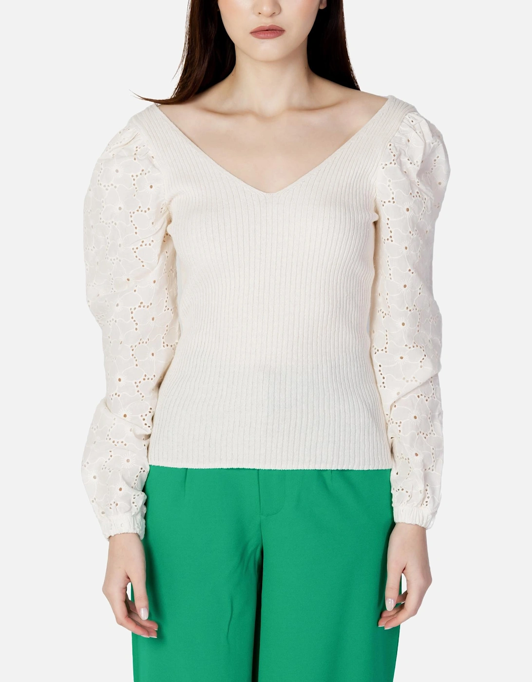 Onlrosa Life Knitted Top Style 15252786 Women - Beige Knitwear, 3 of 2