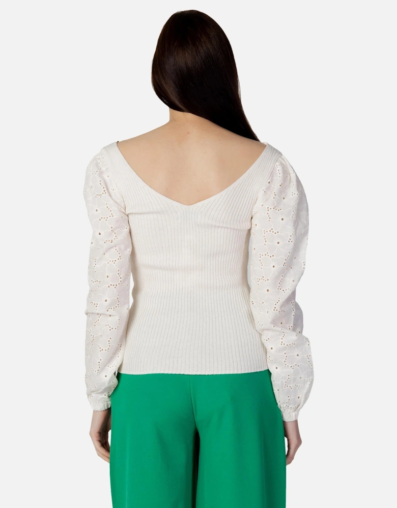 Onlrosa Life Knitted Top Style 15252786 Women - Beige Knitwear