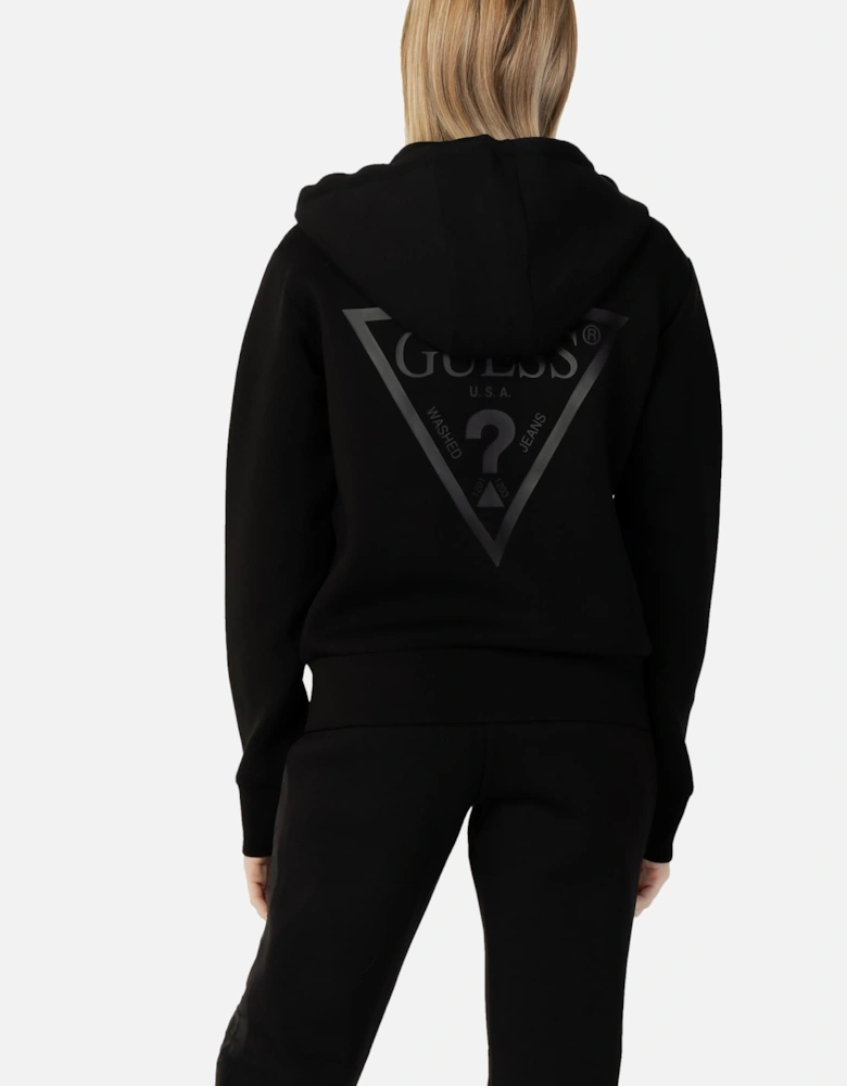ZipUp Hoodie Activewear Style Women - Black Sweatshirts