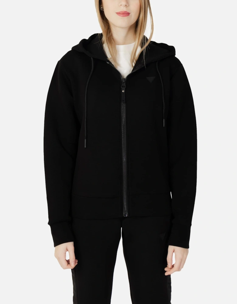 ZipUp Hoodie Activewear Style Women - Black Sweatshirts
