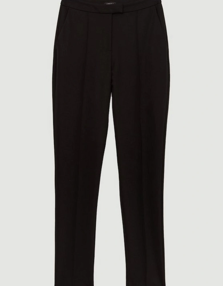 Tailored Pintuck Straight Leg Trouser