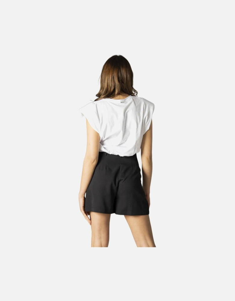 Plain Cotton Round Neck T-shirt Women - Brown Shirts