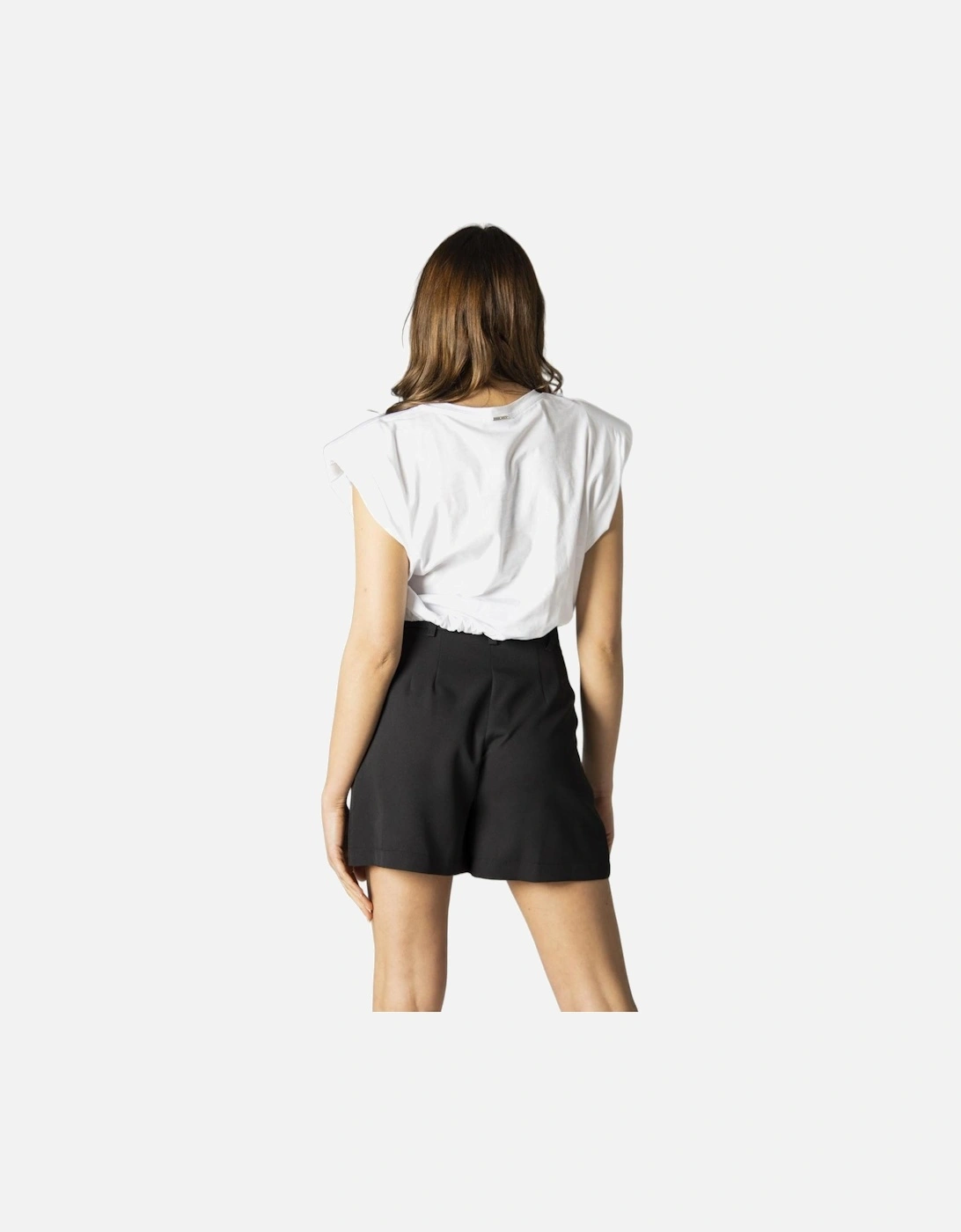 Plain Cotton Round Neck T-shirt Women - Brown Shirts