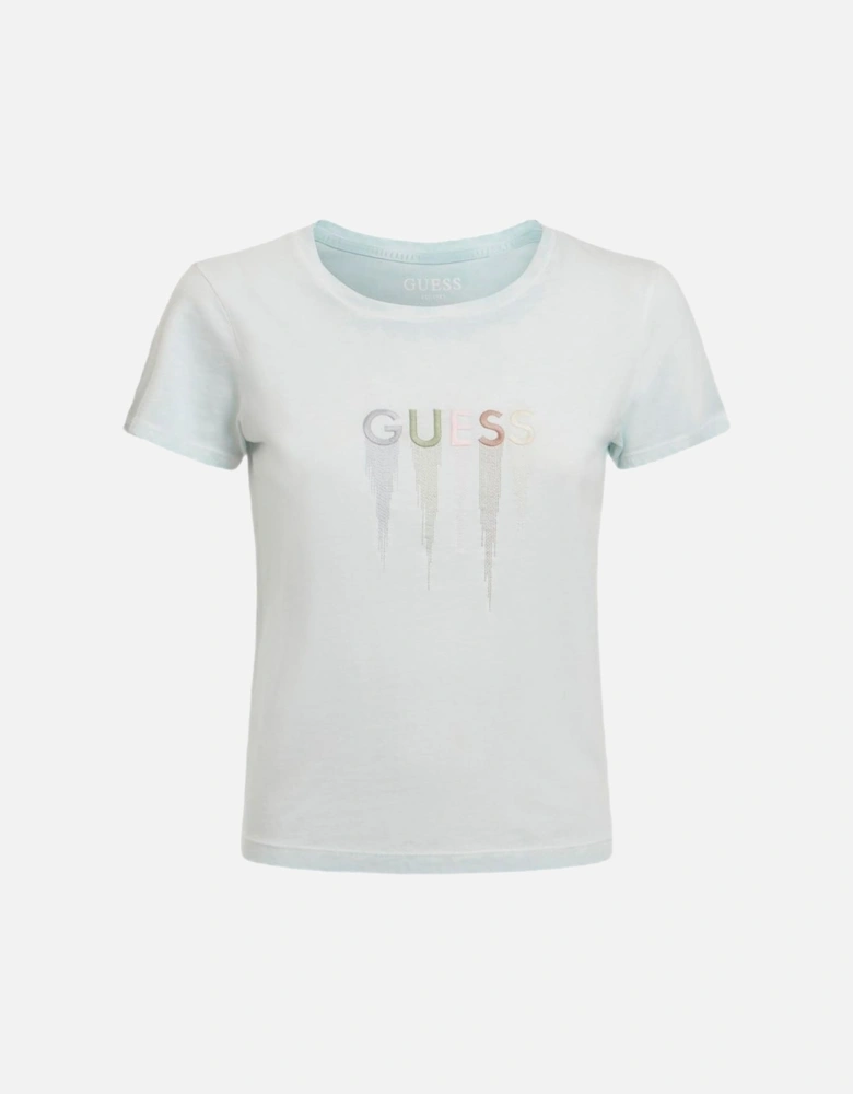 Short Sleeve Round Neck T-Shirt Women - Green Shirts