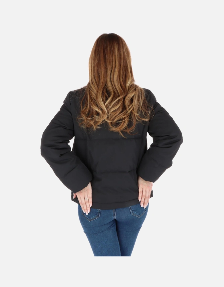 Padded JacketHeart PatchLong Sleeve Women - Black Jackets