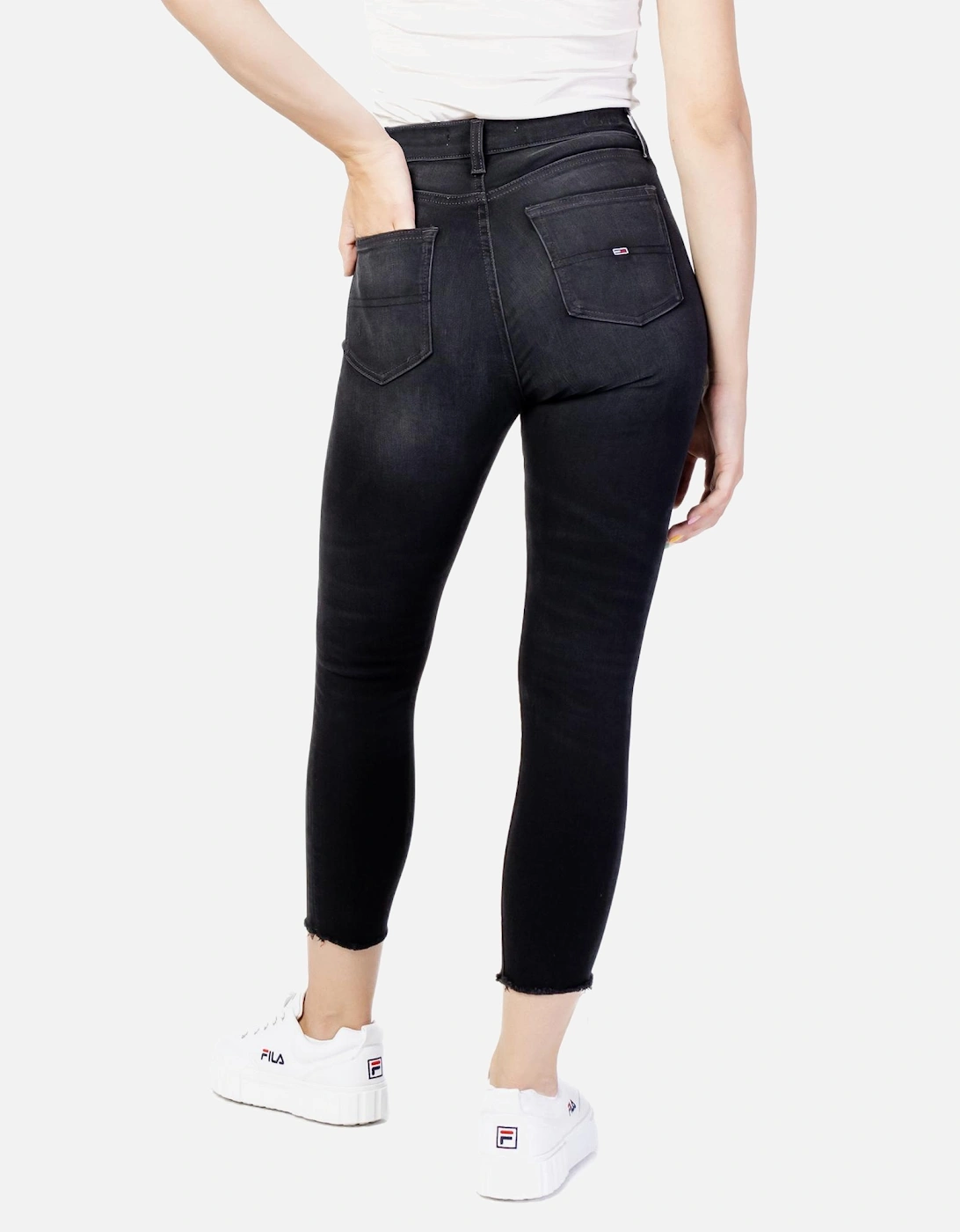 High Waist Skinny Jeans MW0MW03216 Women - Black