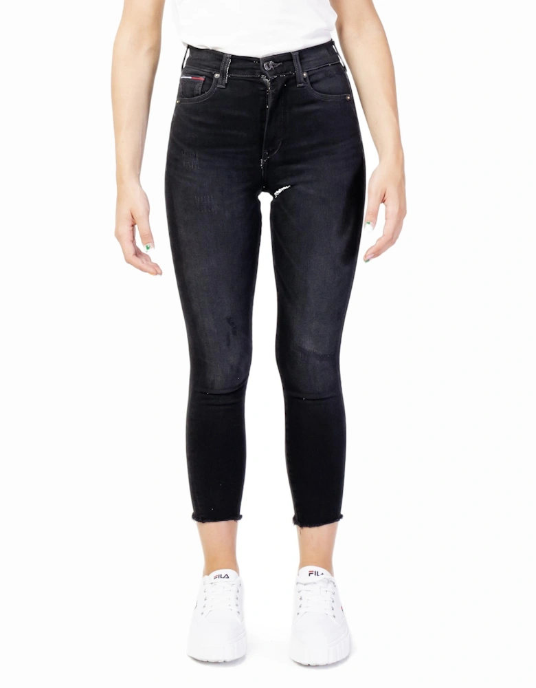 High Waist Skinny Jeans MW0MW03216 Women - Black