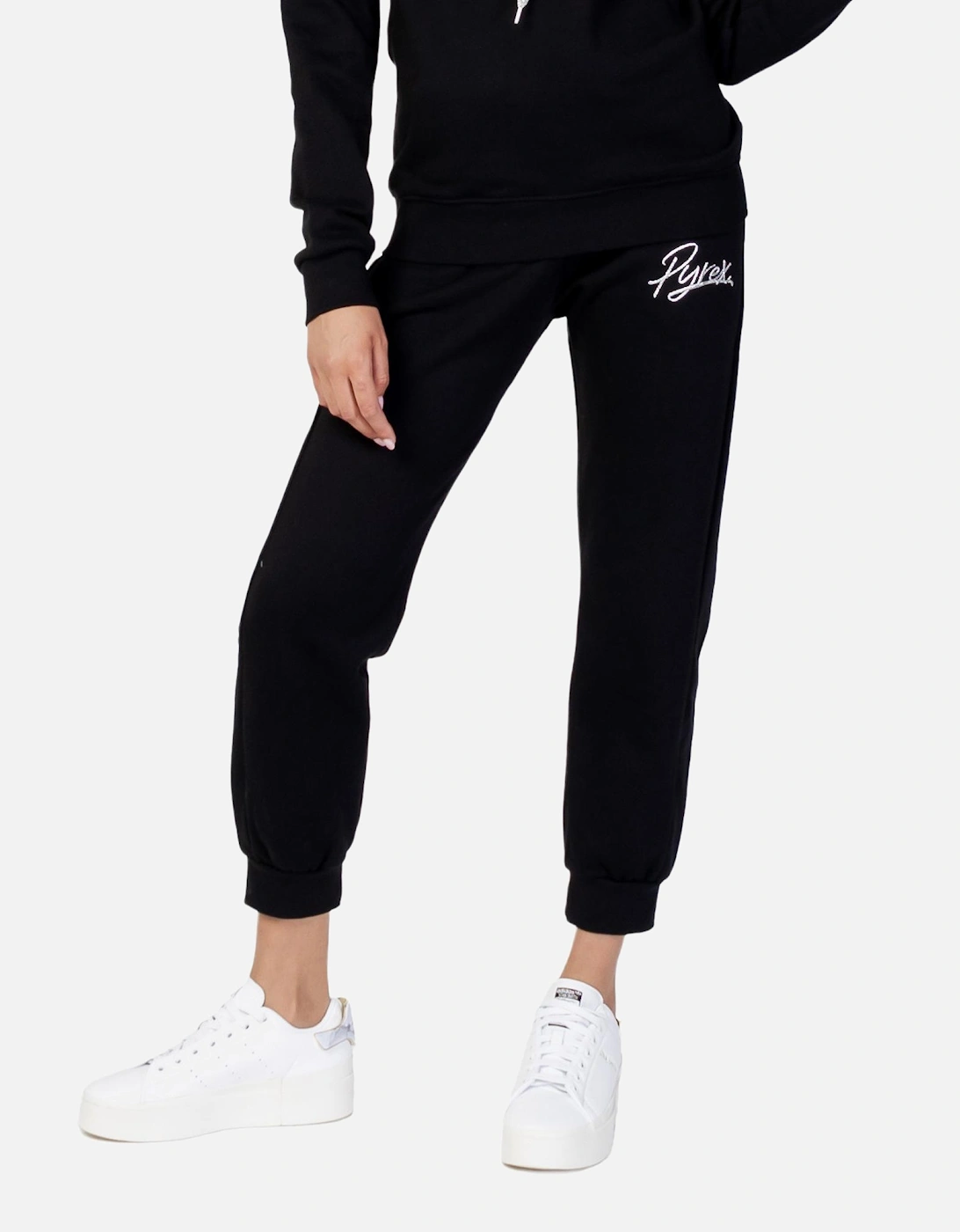 Cotton Plain Trousers Women - Black, 3 of 2