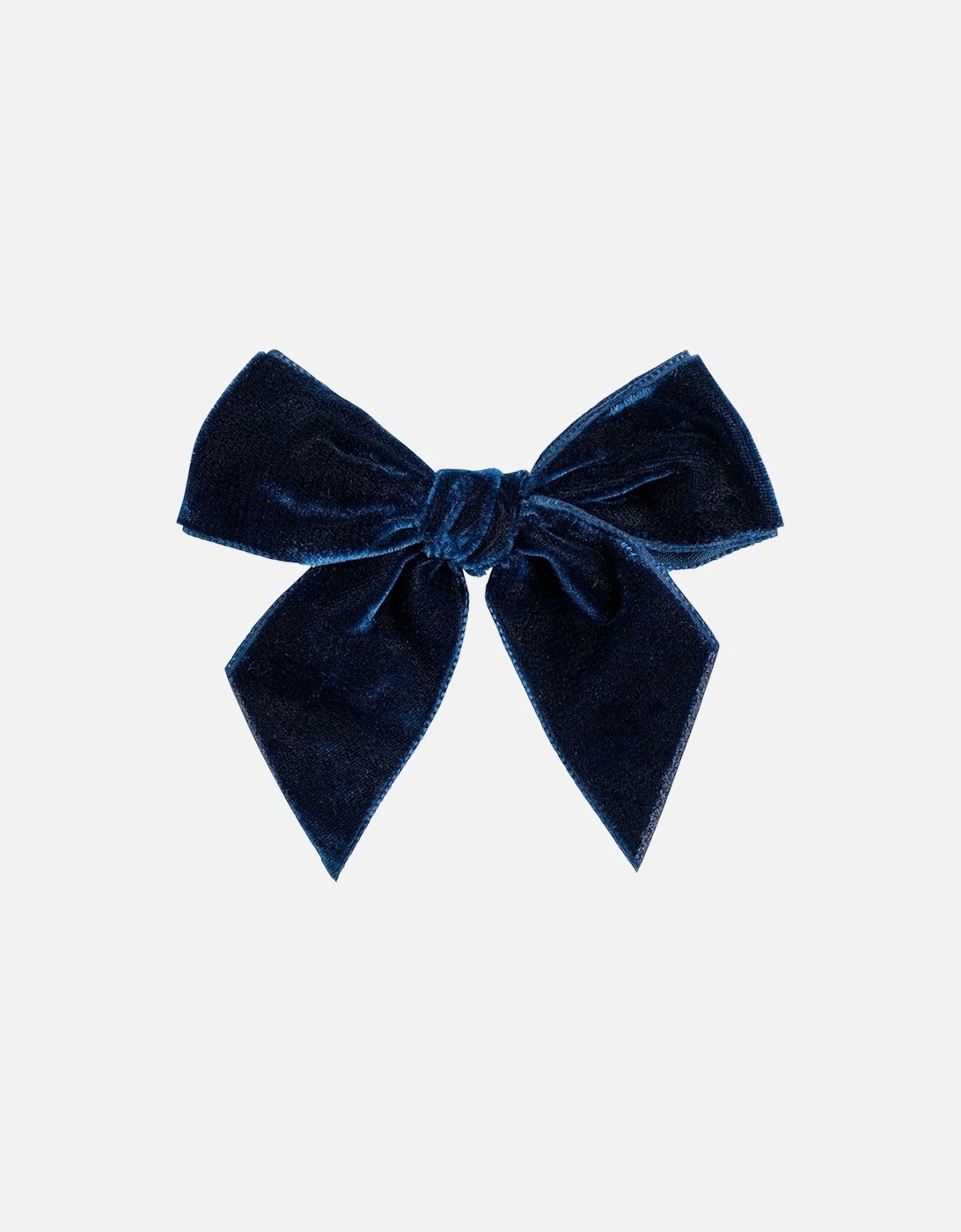 Navy Velvet Bow Clip, 3 of 2