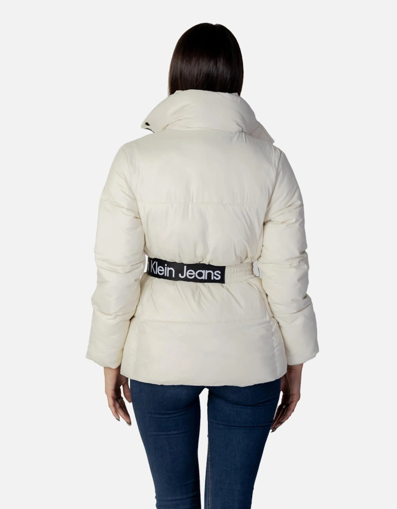 Belted Puffer Jacket CW0CWM00030 Women - Beige