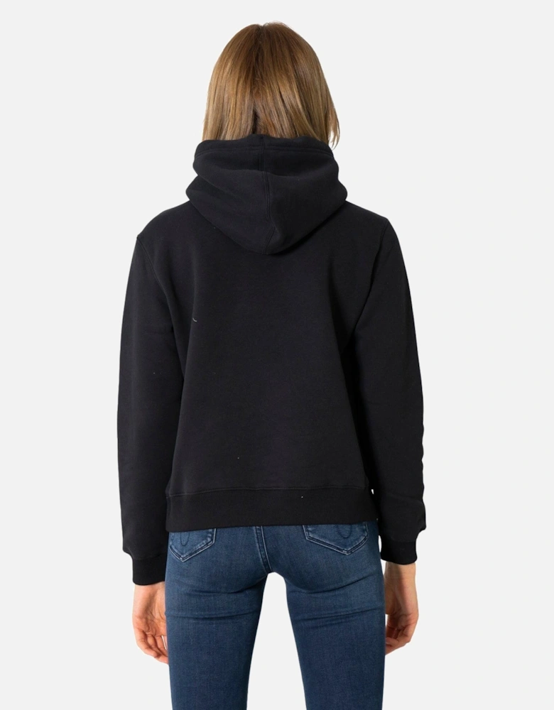 Relaxed Hoodie CKJ Logo Women - Black Sweatshirts