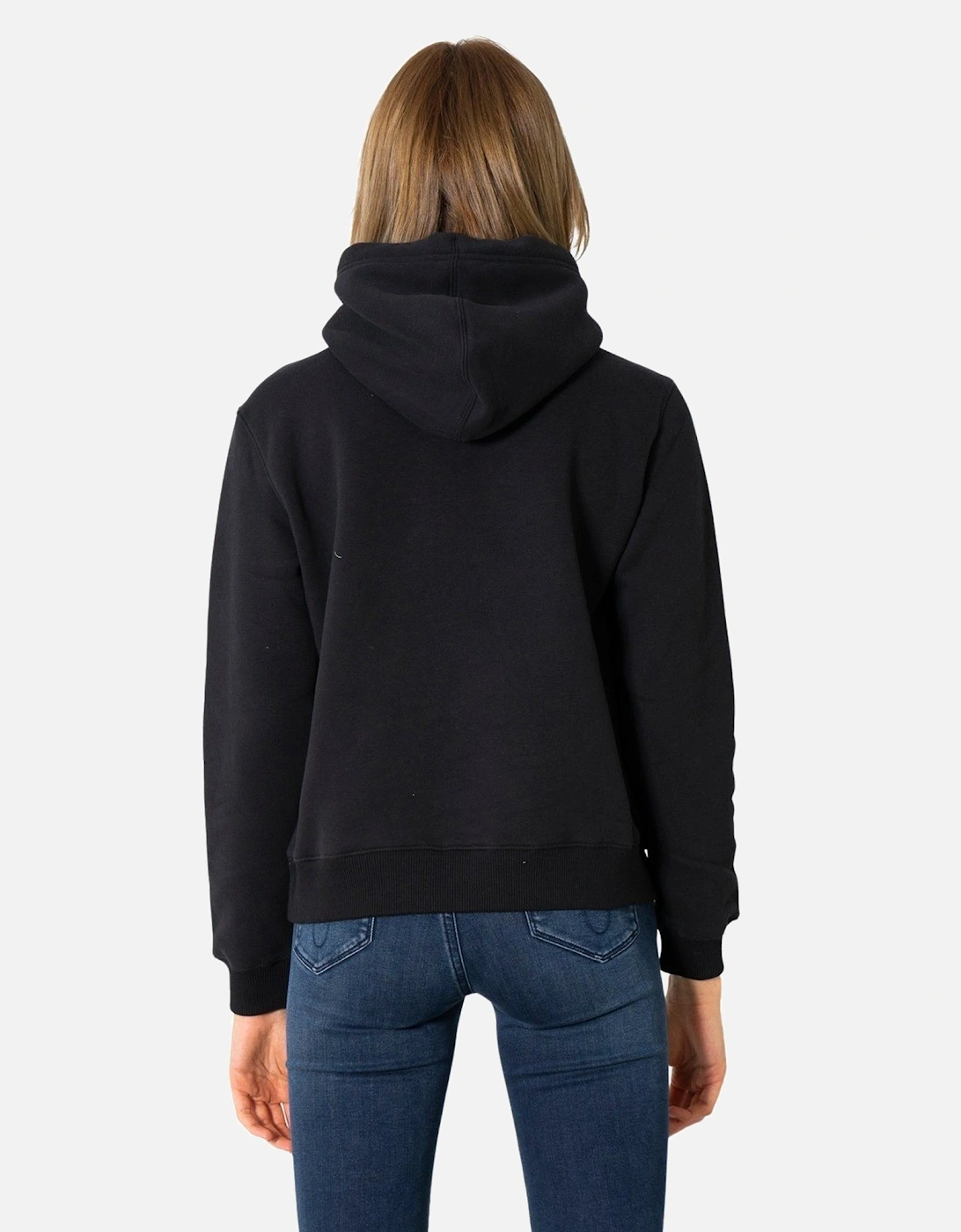 Relaxed Hoodie CKJ Logo Women - Black Sweatshirts