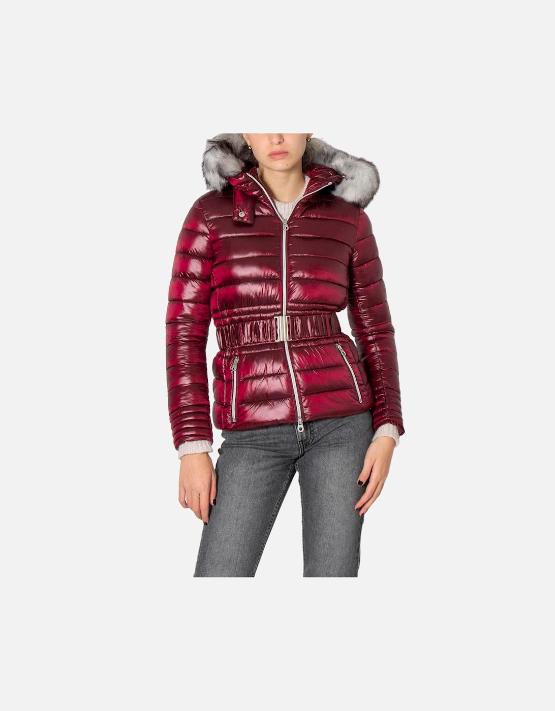 Padded Jacket Burgundy Model Women - Bordeaux Jackets, 3 of 2