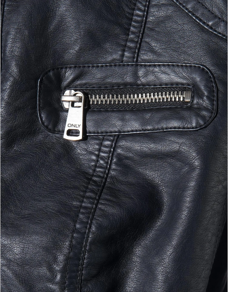 Faux Leather Jacket Model ONLMARGOT Women - Black Blazers