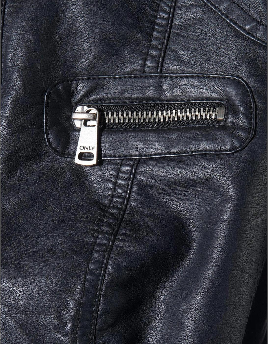 Faux Leather Jacket Model ONLMARGOT Women - Black Blazers
