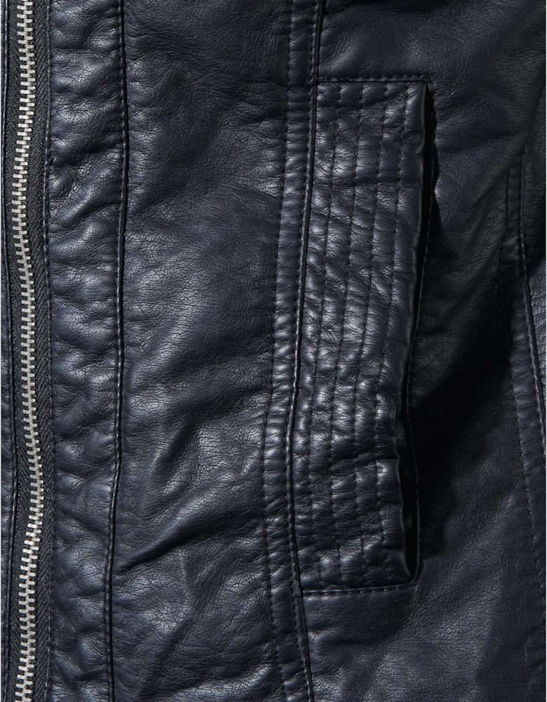 Faux Leather Jacket Model ONLMARGOT Women - Black Blazers