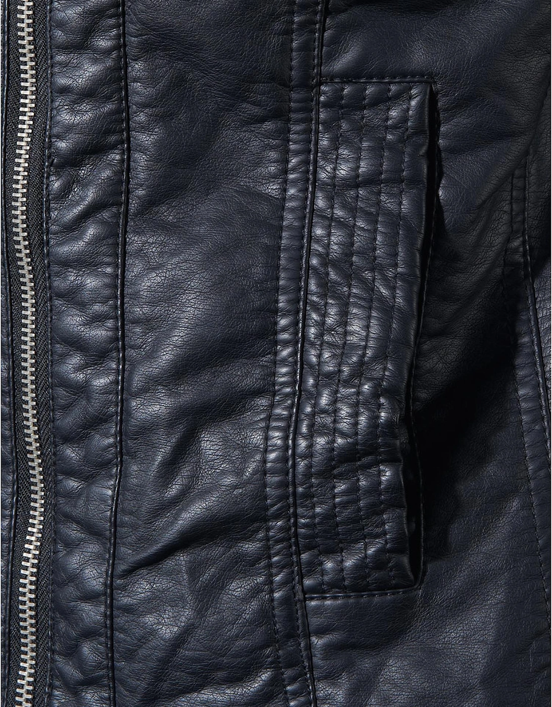 Faux Leather Jacket Model ONLMARGOT Women - Black Blazers