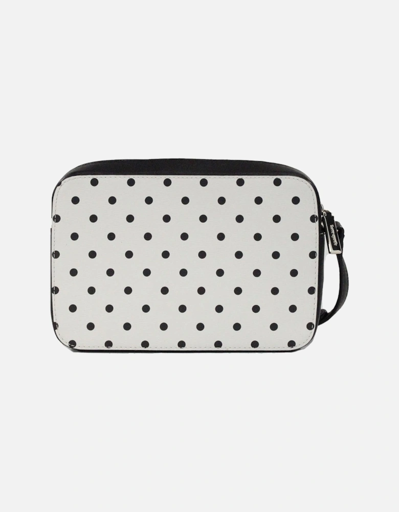 Polka Dot Camera Bag with Adjustable Strap and Inner Pockets Women