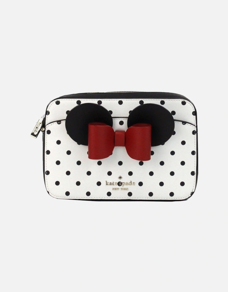 Polka Dot Camera Bag with Adjustable Strap and Inner Pockets Women