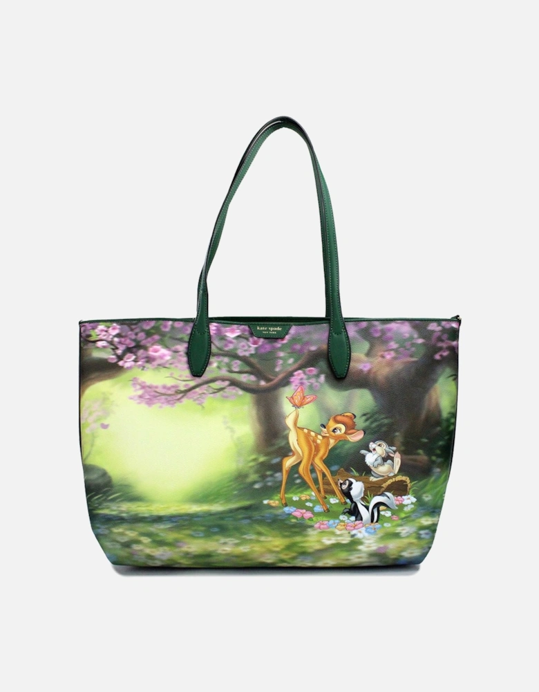 Disney Sutton Bambi Shoulder Tote Bag with Removable Pouch Women -