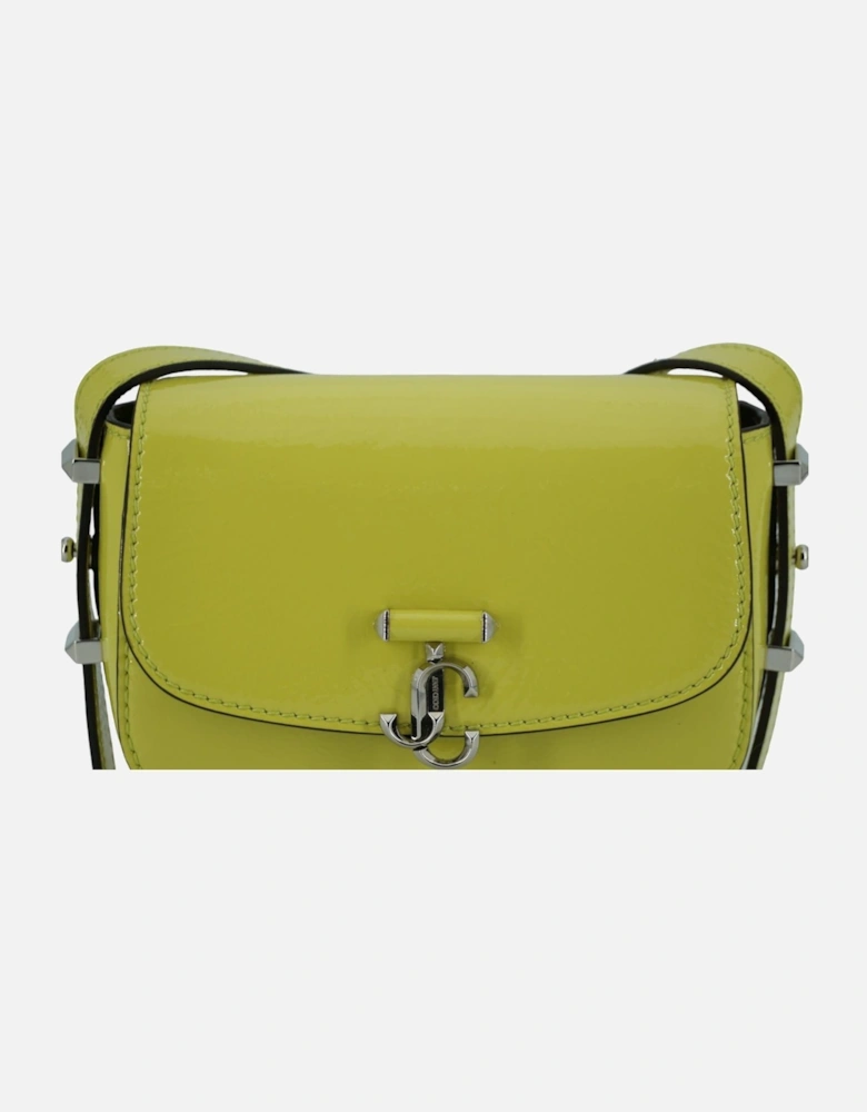 Patent Leather Small Shoulder Bag with Adjustable Strap and Magnetic