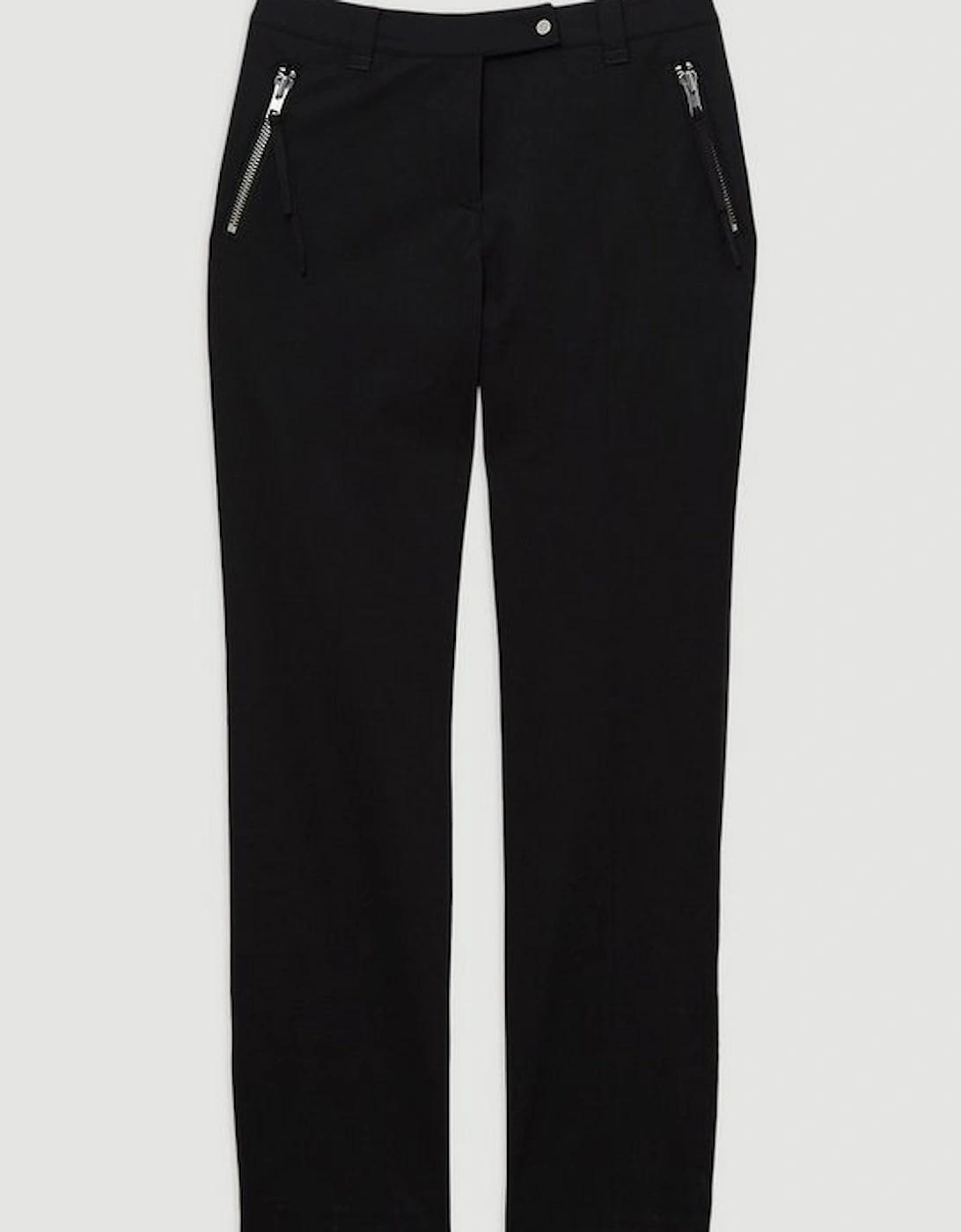 Tailored Viscose Zip Detail Trouser