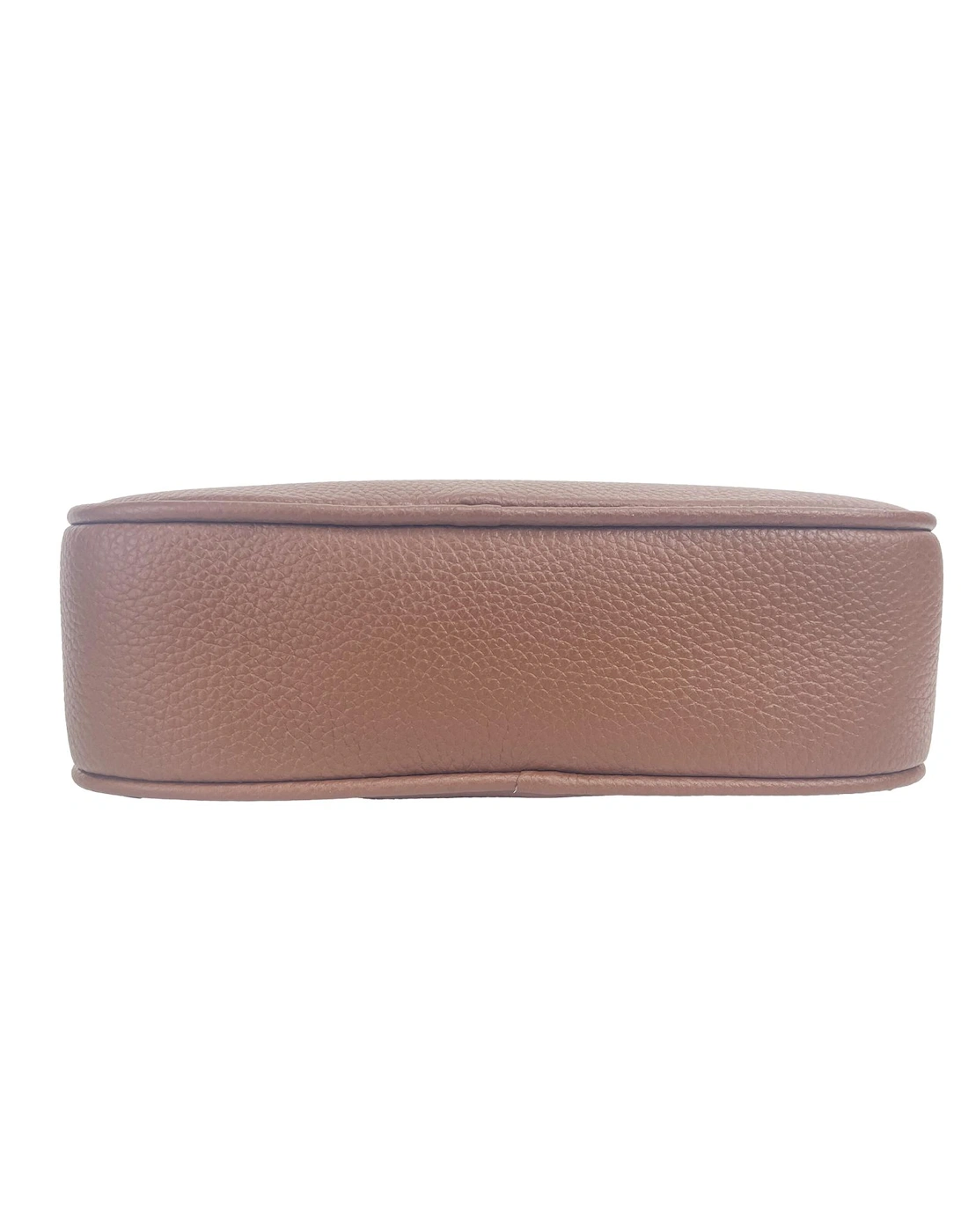 Small Camera Bag with TB Logo in Tan Leather Women - Tan Leather.