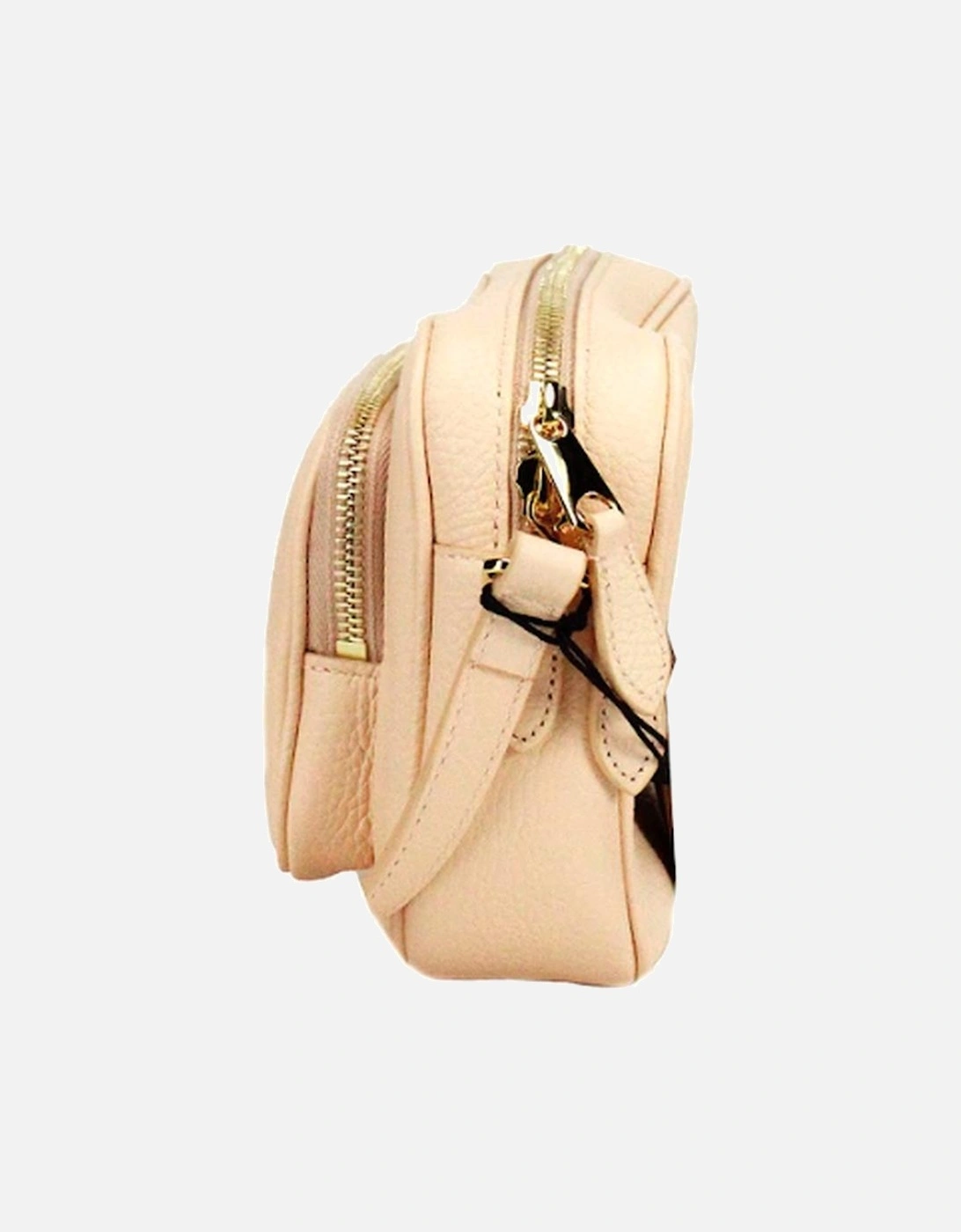 Grainy Leather Camera Crossbody Bag Women - Peach Pink.