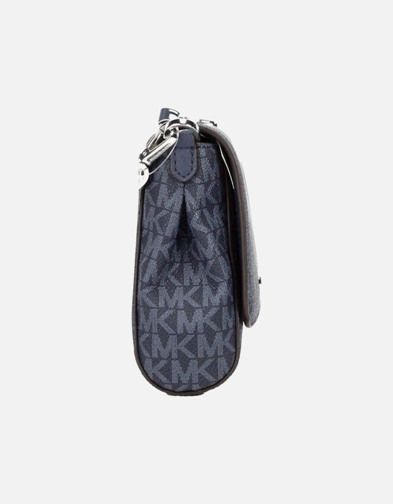 Navy Convertible Pouchette Crossbody Bag Women - Navy Blue.