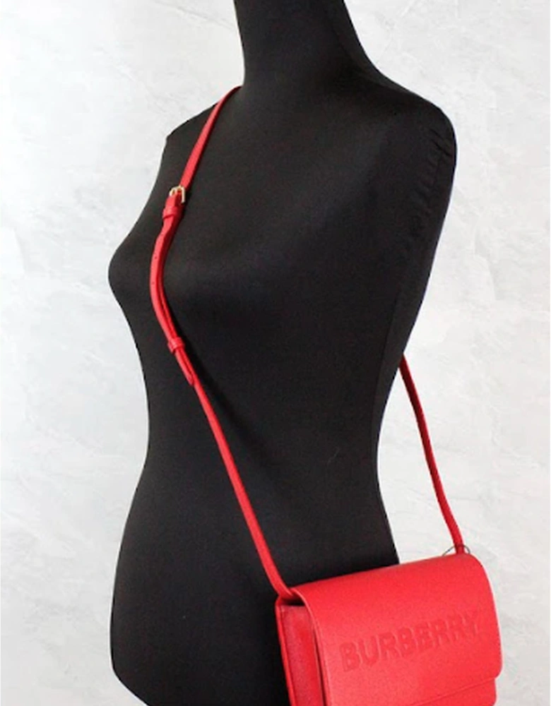 Smooth Leather Embossed Crossbody Bag with Multiple Pockets and