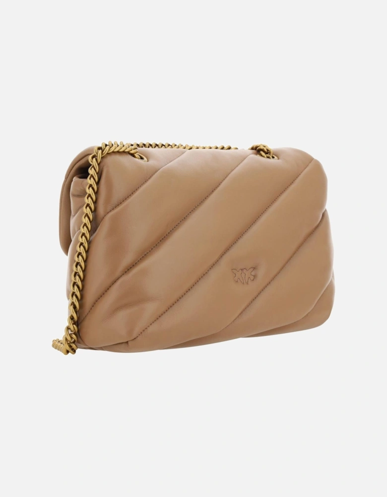 Love Bag Quilted Shoulder Bag Women - Brown