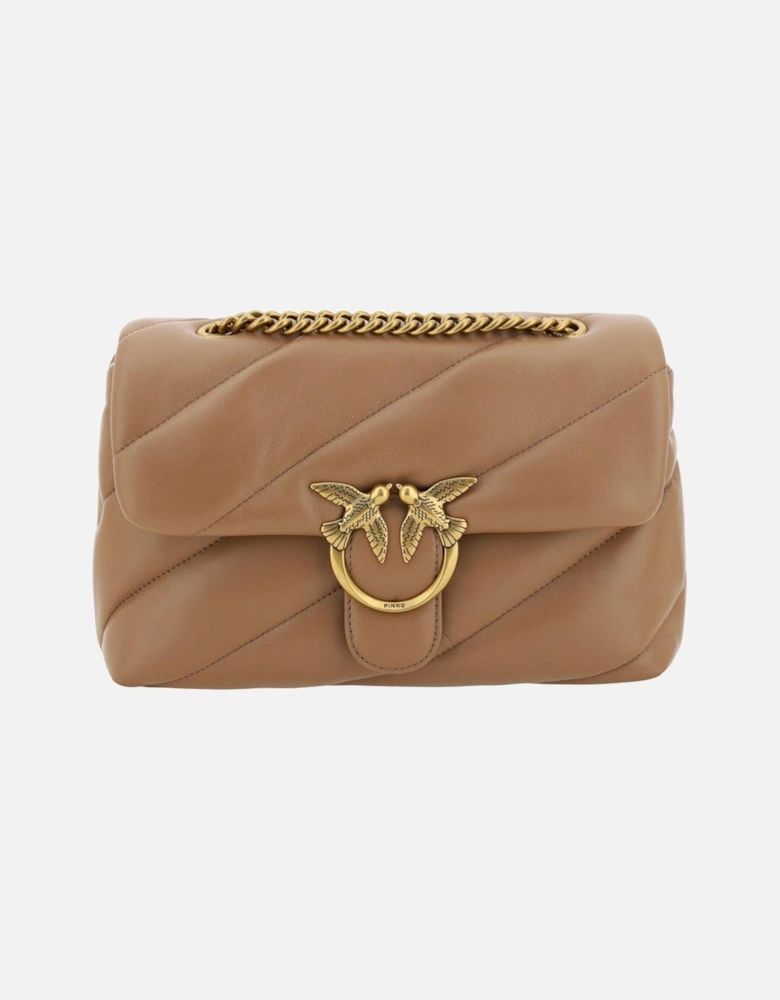 Love Bag Quilted Shoulder Bag Women - Brown