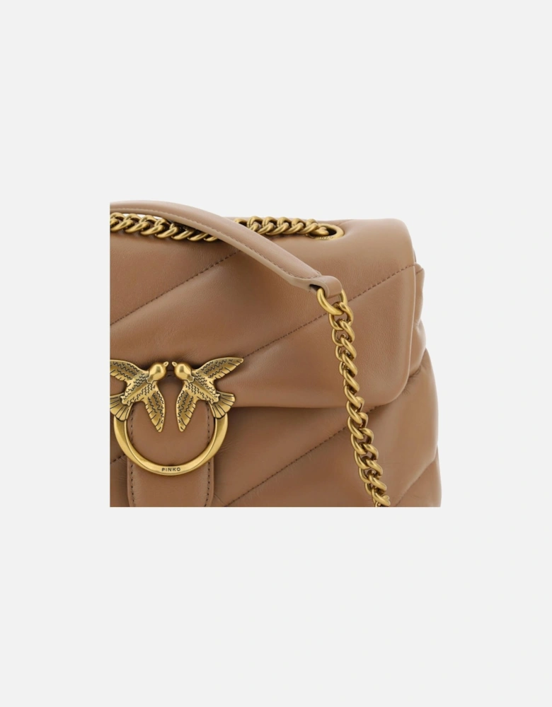 Love Bag Quilted Shoulder Bag Women - Brown
