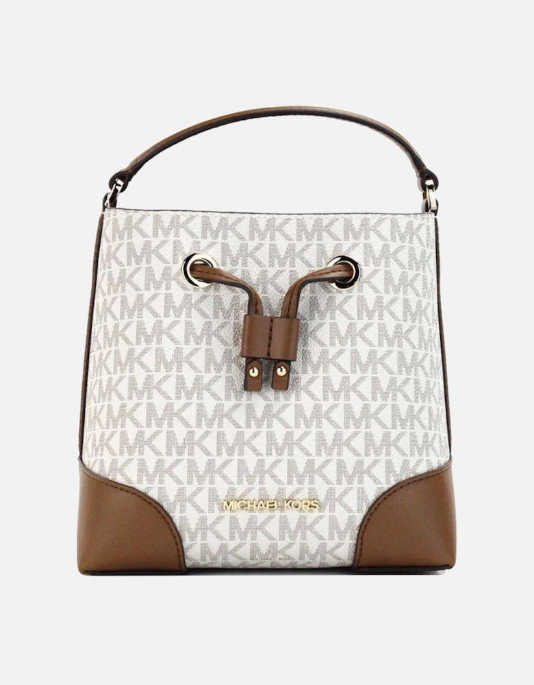 Mercer Small Bucket Drawstring Handbag Women - Vanilla Signature.