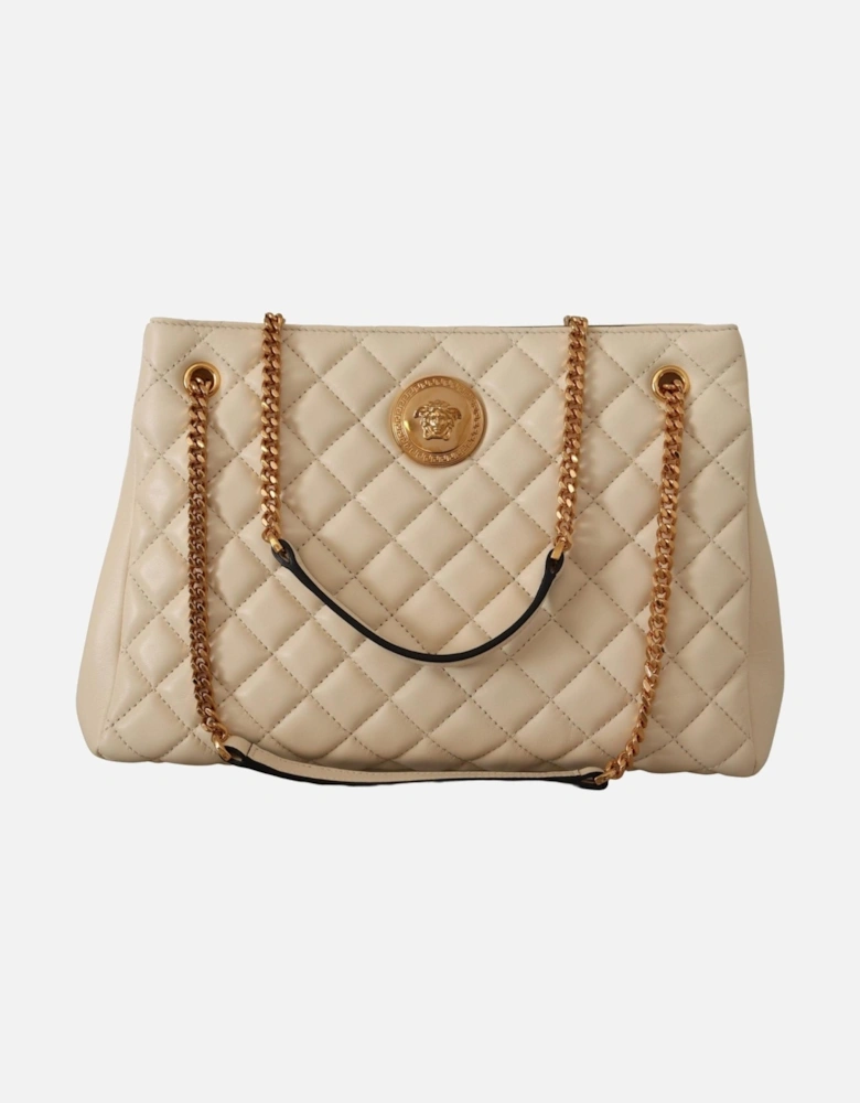 Medusa Quilted Tote Bag Women - White