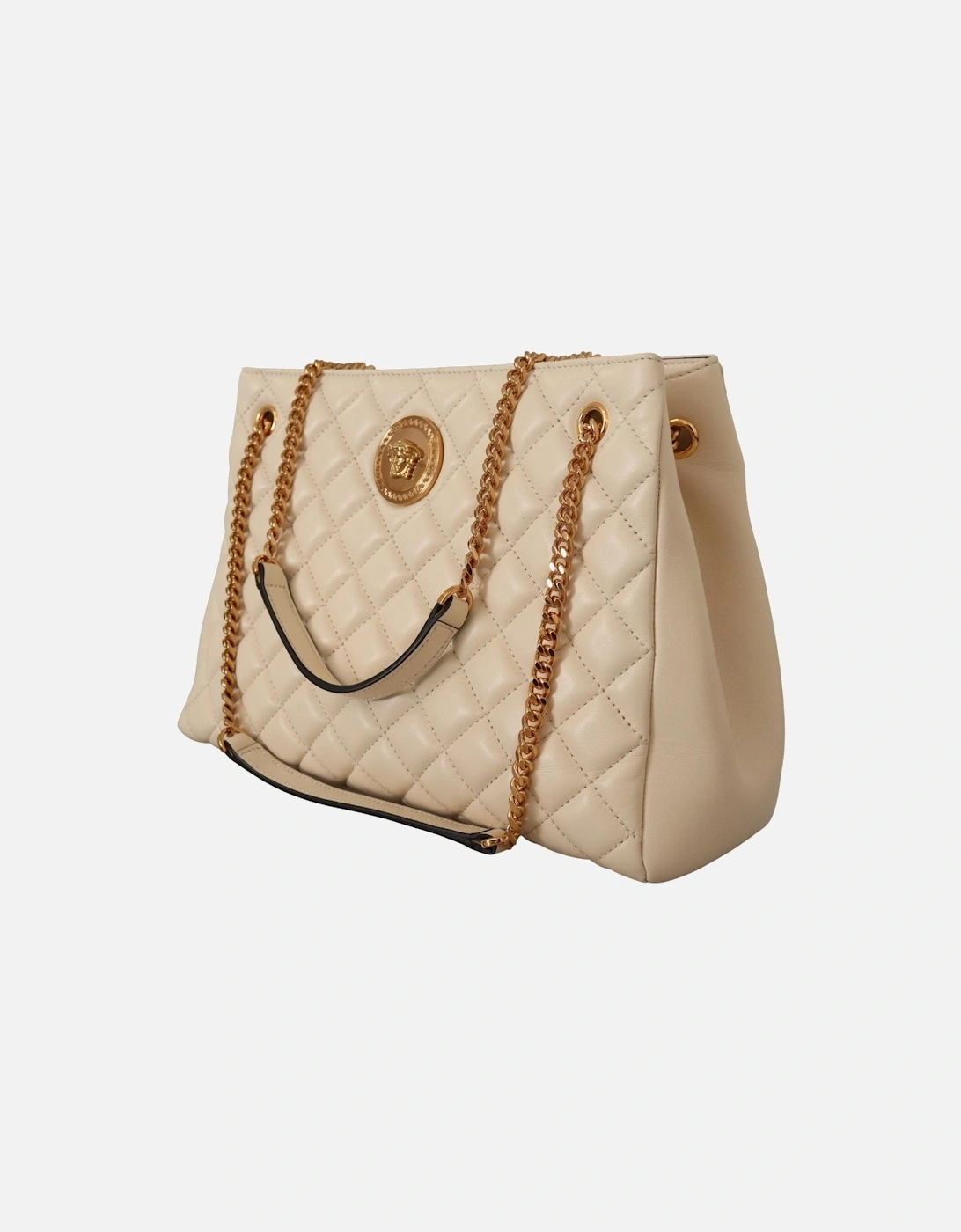 Medusa Quilted Tote Bag Women - White