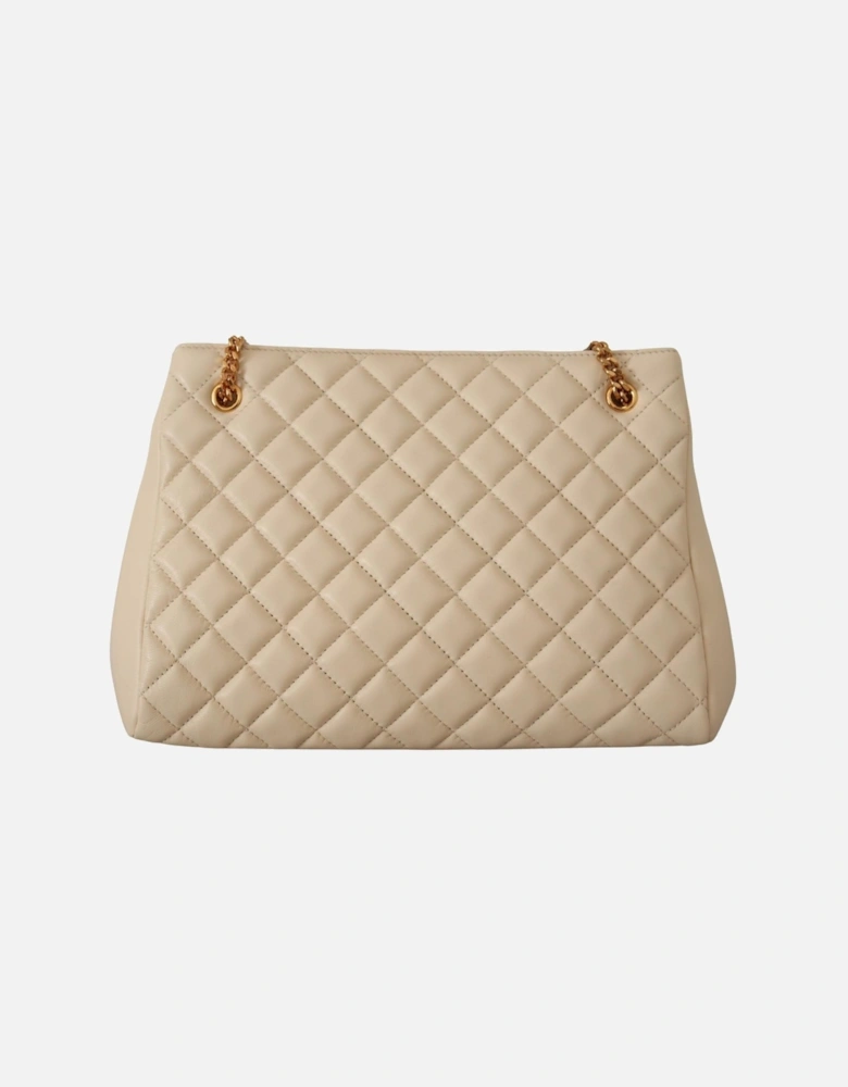 Medusa Quilted Tote Bag Women - White