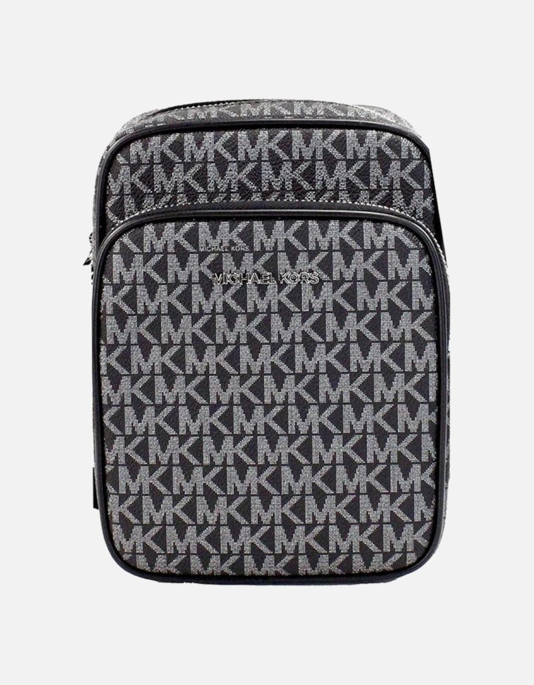 Jet Set Travel Crossbody MK Logo Women - Black And Silver. Crossbody