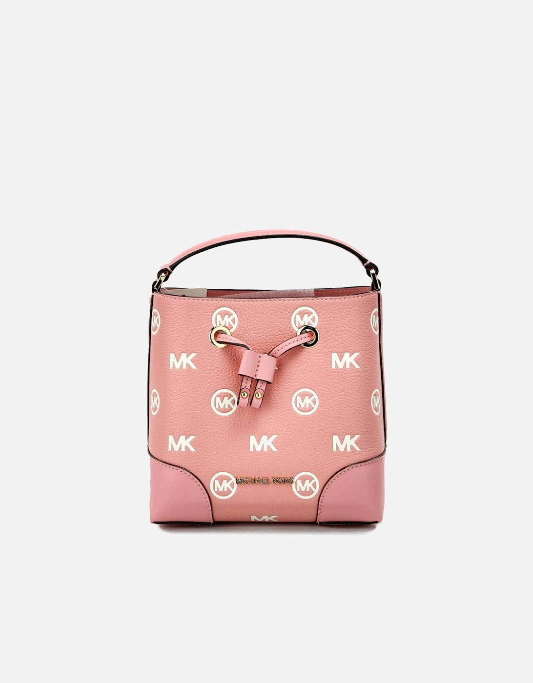 Embossed Leather Bucket Handbag with Drawstring Closure Women - The, 2 of 1