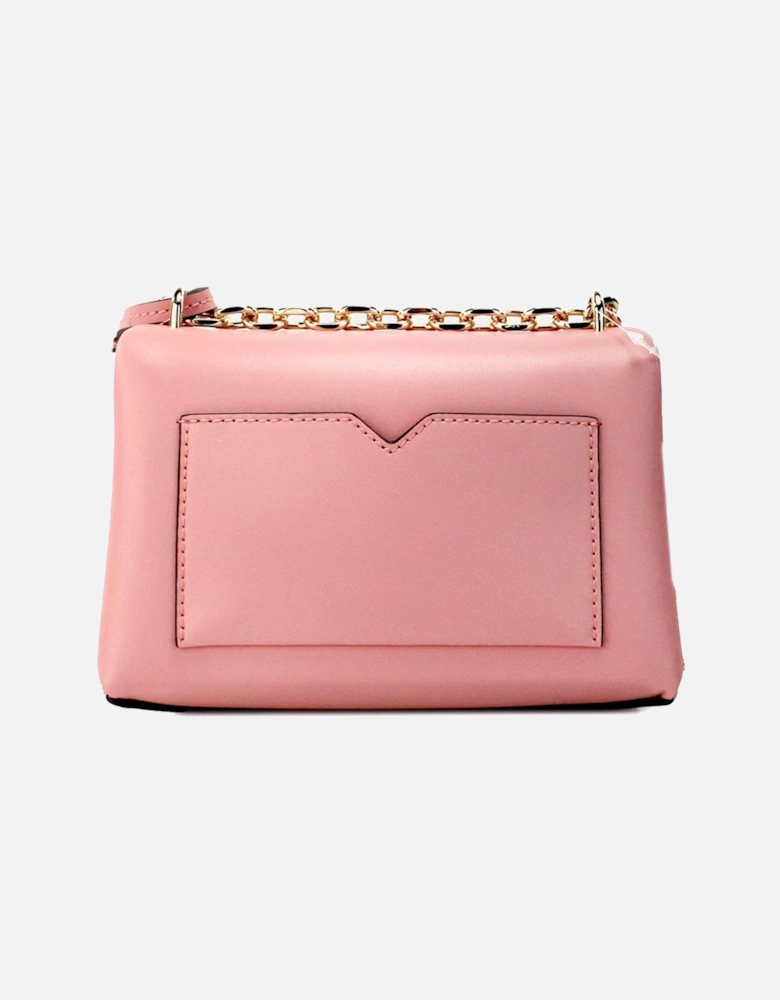 Small Convertible Flap Shoulder Bag with Inner Compartments and Card