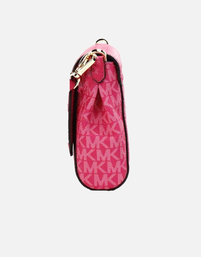 Electric Pink Convertible Pouchette Crossbody Bag Women - Electric