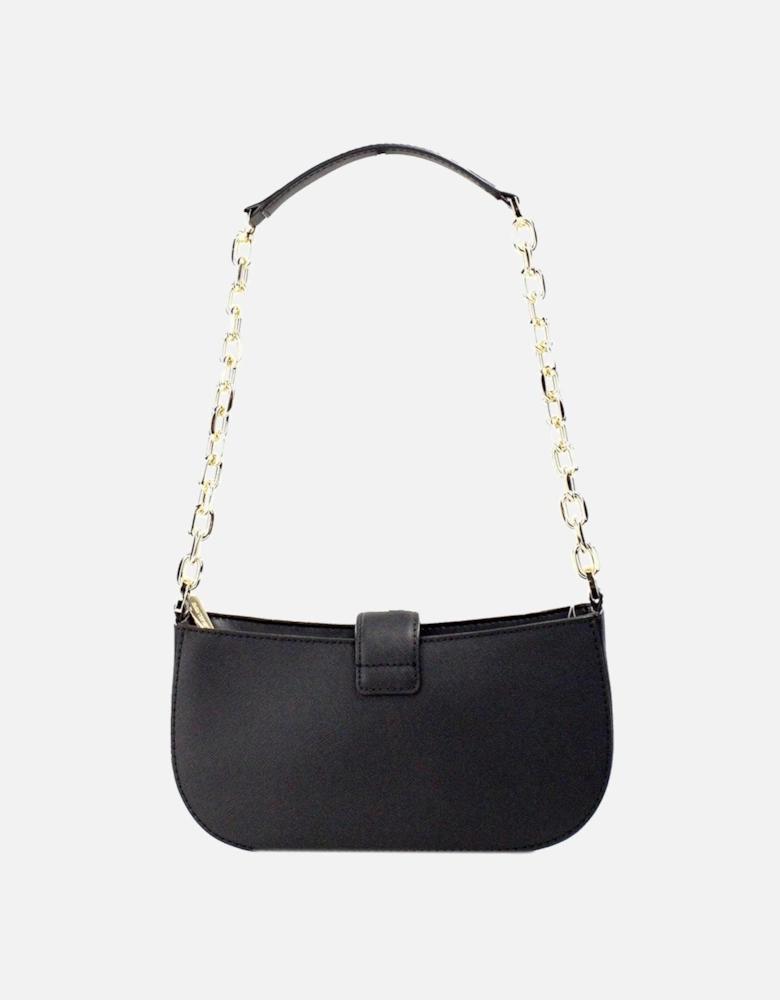 Small Leather and Haircalf Pouchette Shoulder Handbag Women - The