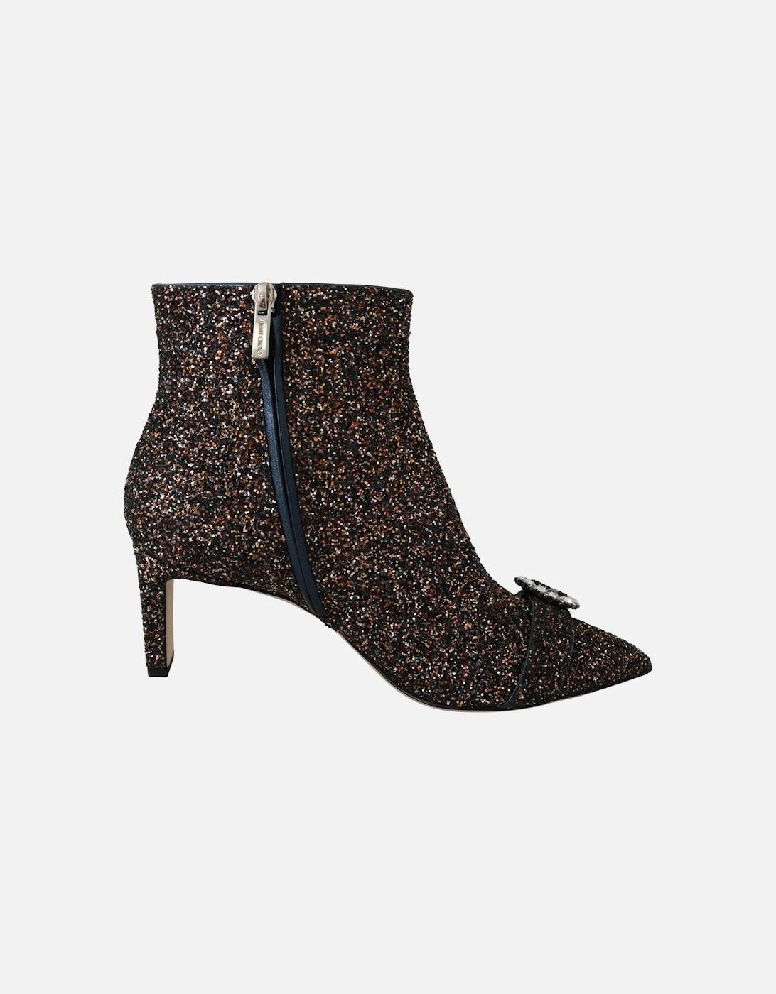 Glitter Ankle Boots Black Multi Women - Brown, 6 of 5